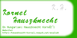 kornel hauszknecht business card